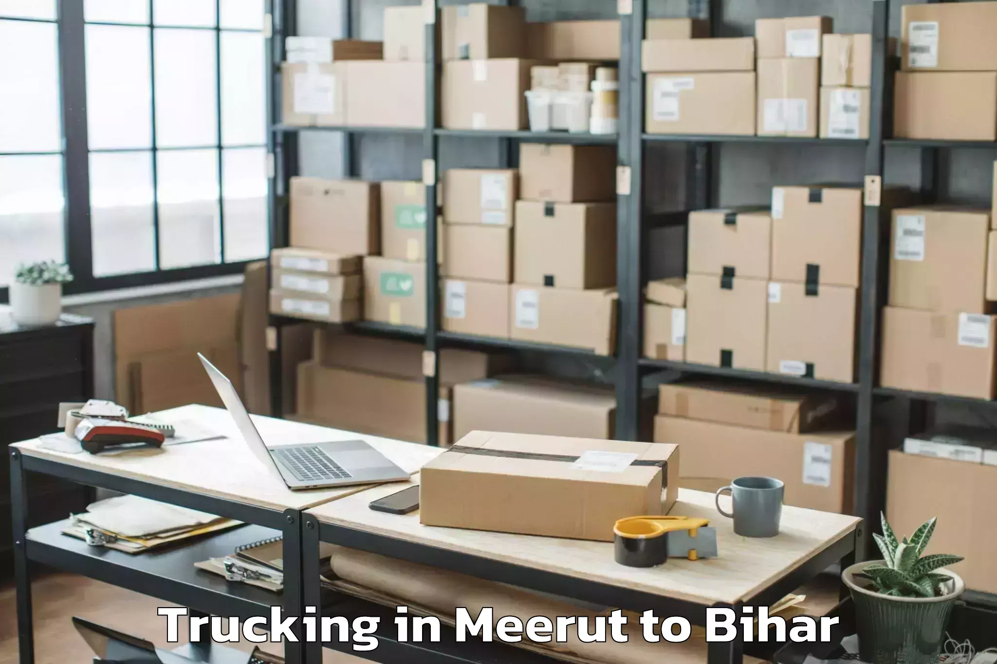 Hassle-Free Meerut to Sagauli Trucking